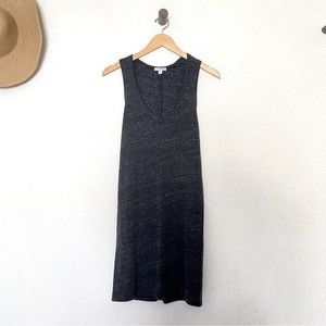 Standard James Perse Rib Knit Tank Gray Dress